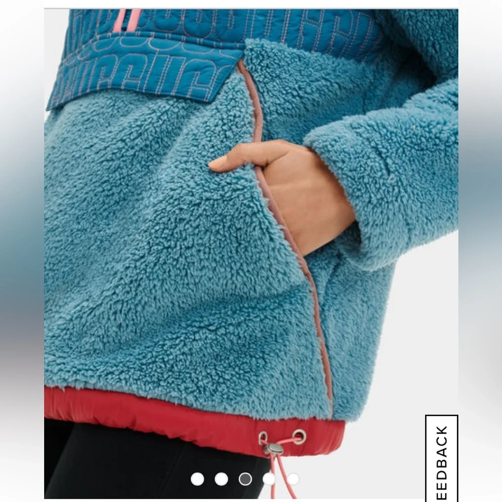 NWT UGG Iggy Sherpa Half Zip Pullover - Picture 3 of 6